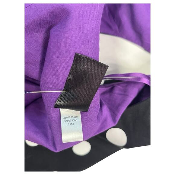 WHBM Dress Womens 10 Black White Polka Dot Fit Flare Sleeveless Round Neck Pinup - Picture 13 of 14